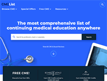 Tablet Screenshot of cmelist.com